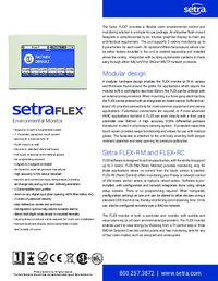 Thumbnail of document Data Sheet - FLEX Environmental Monitor